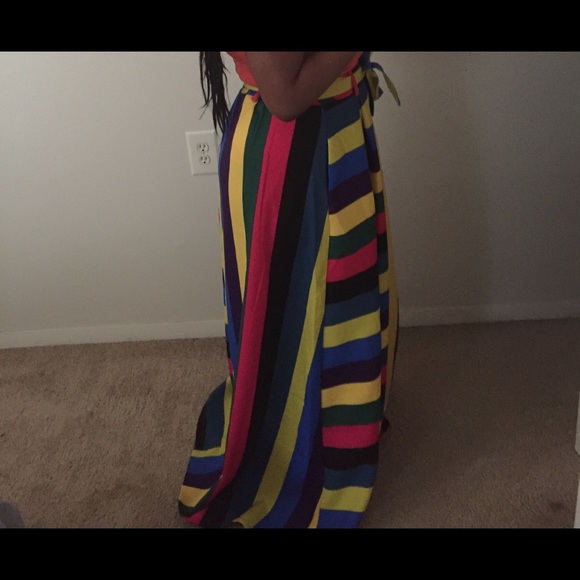 Long maxi cute multicolored maxi skirt - Picture 4 of 5